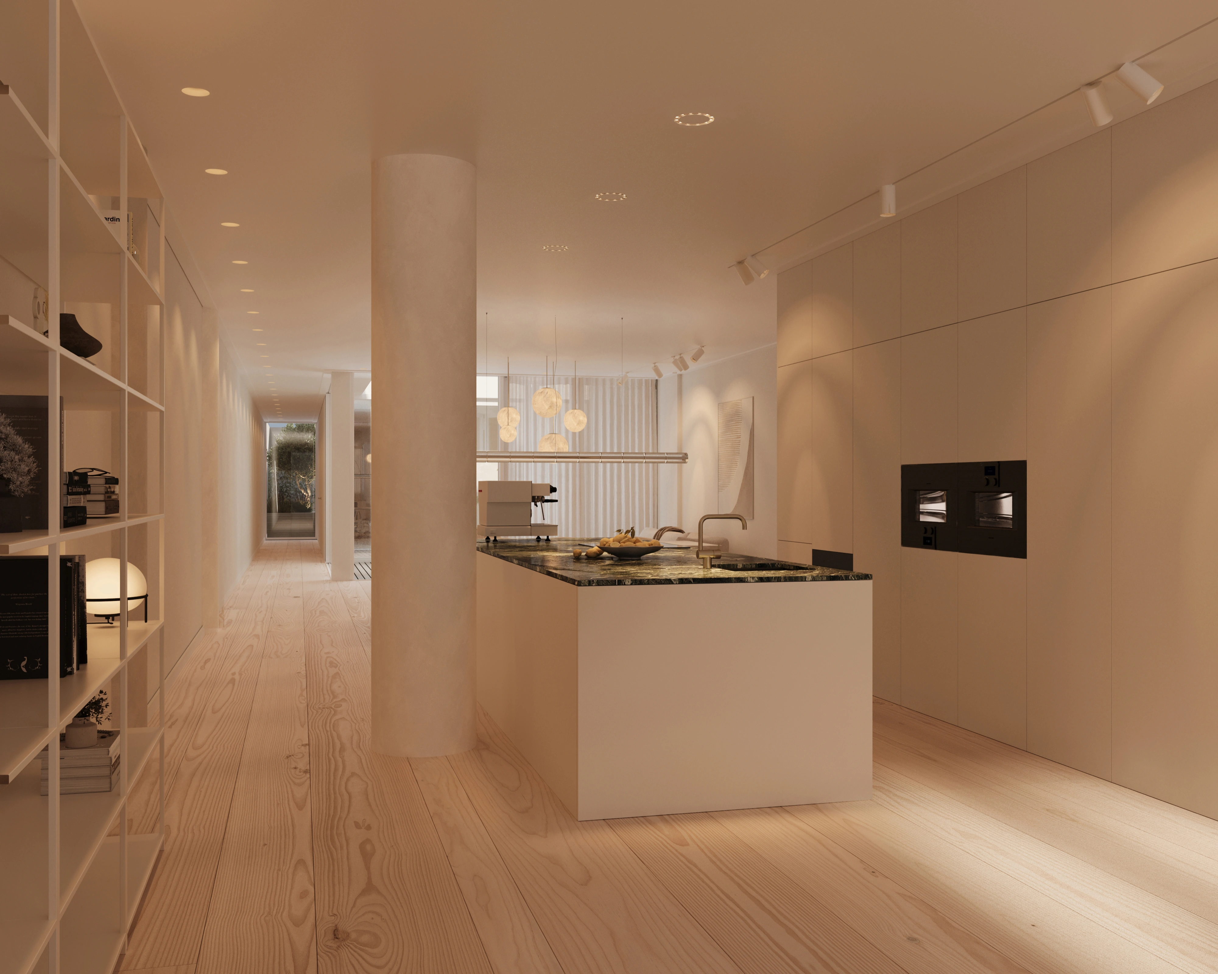 Parkstraat 14, interieur-render