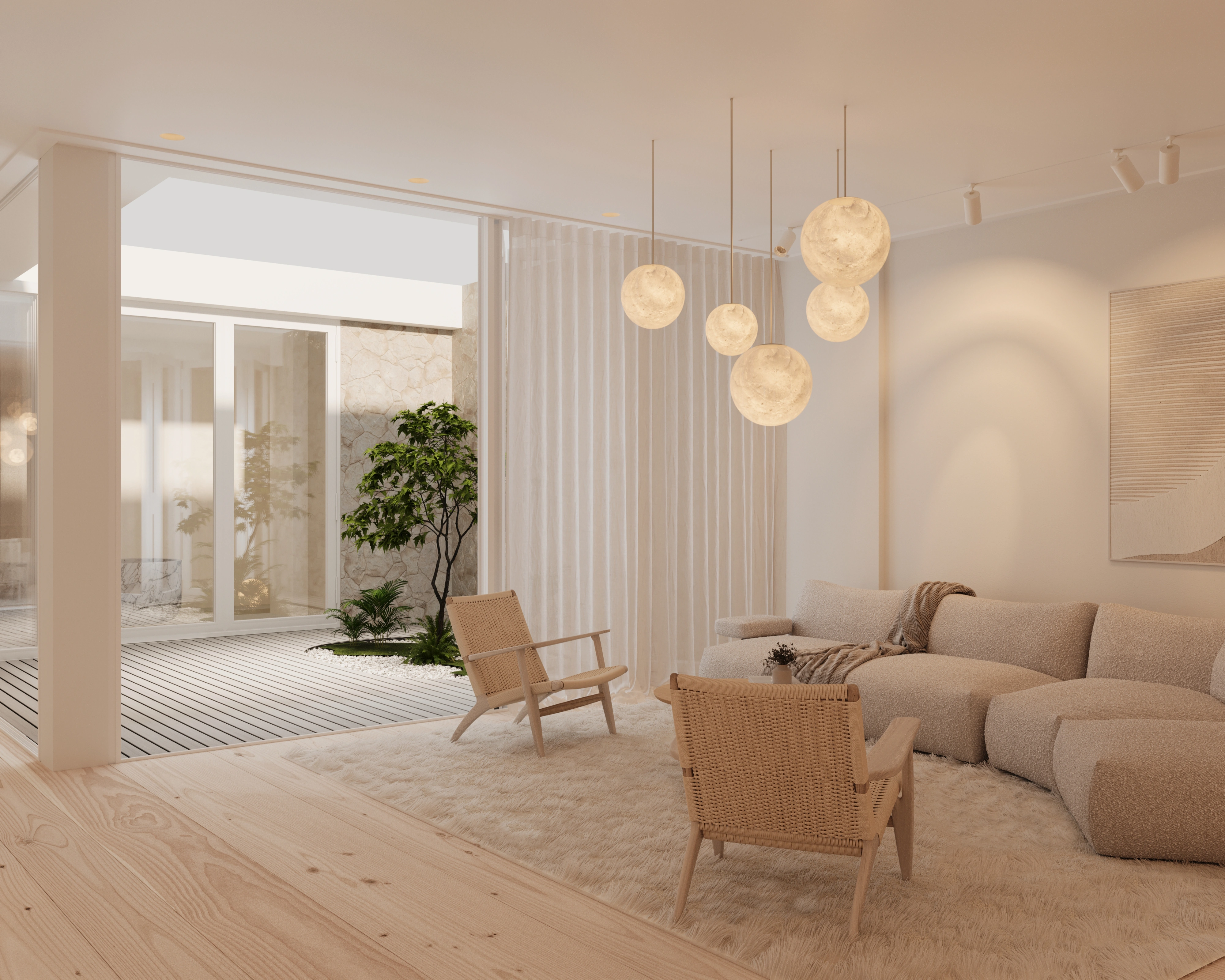 Parkstraat 14, interieur-render