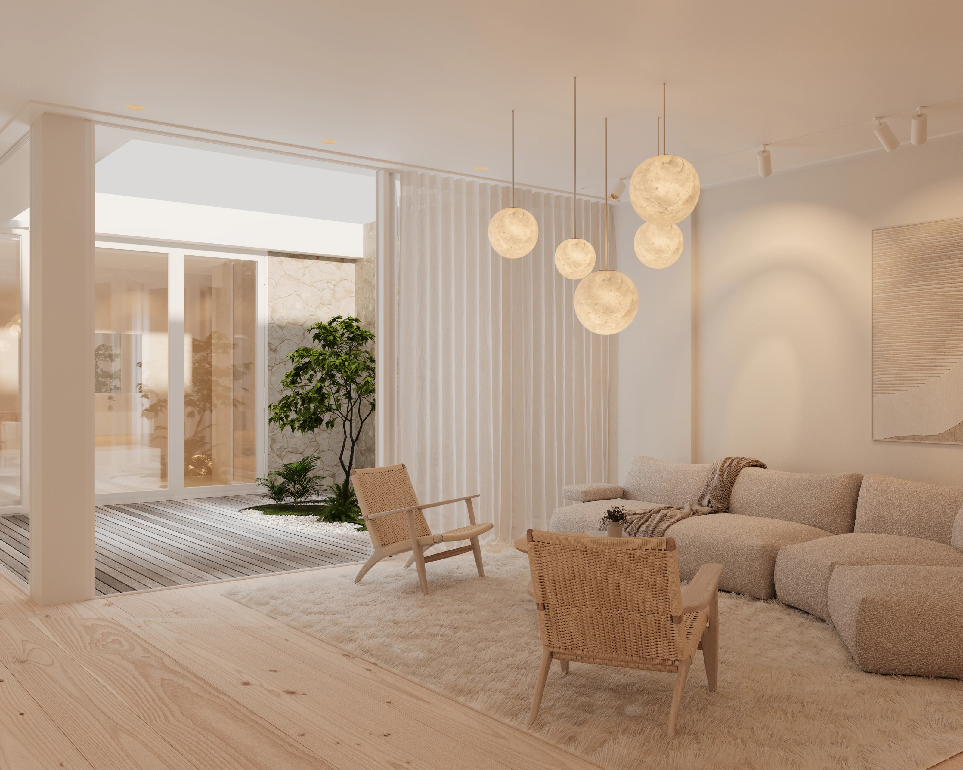 Parkstraat 14, interieur-render