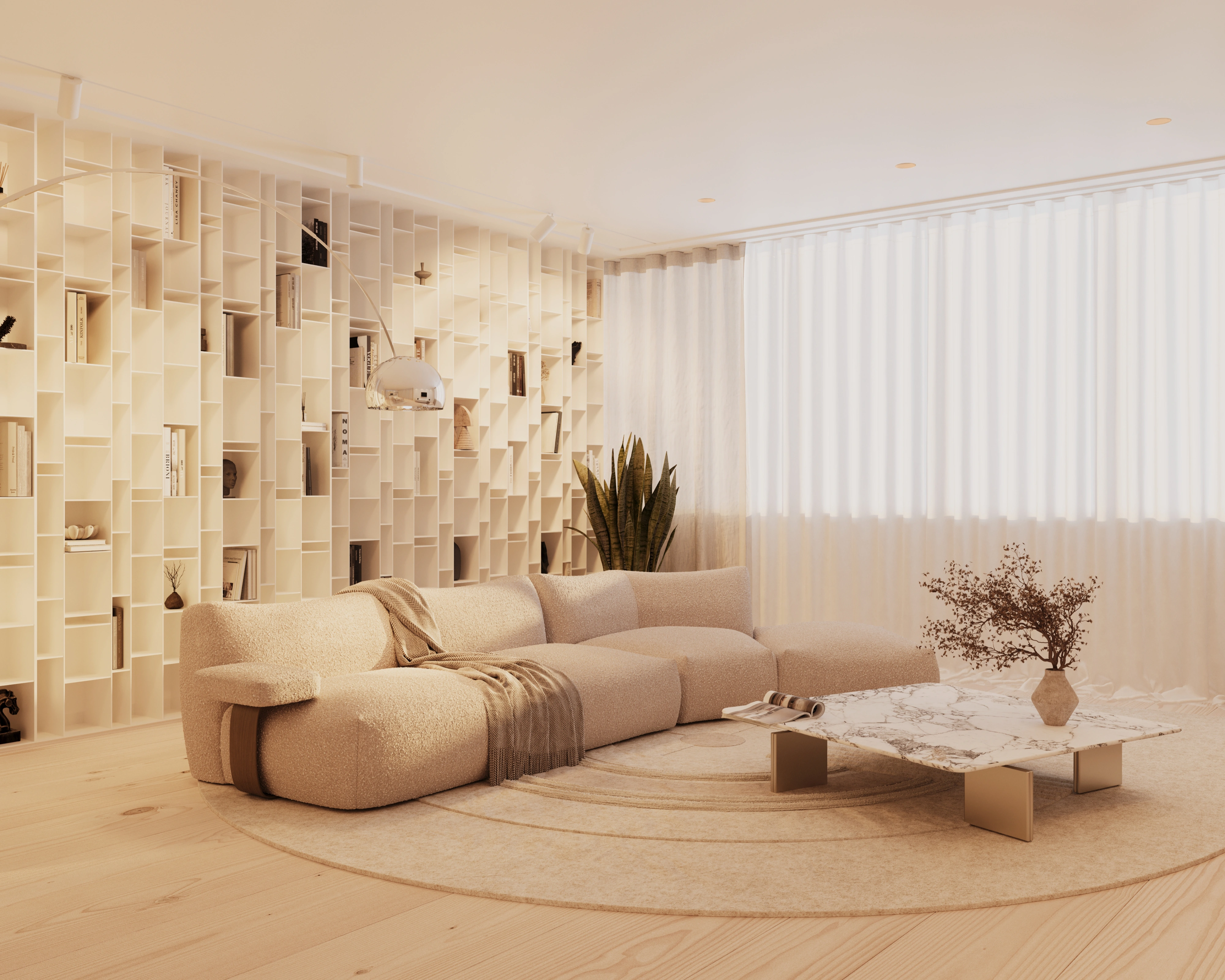 Parkstraat 14a, interieur-render