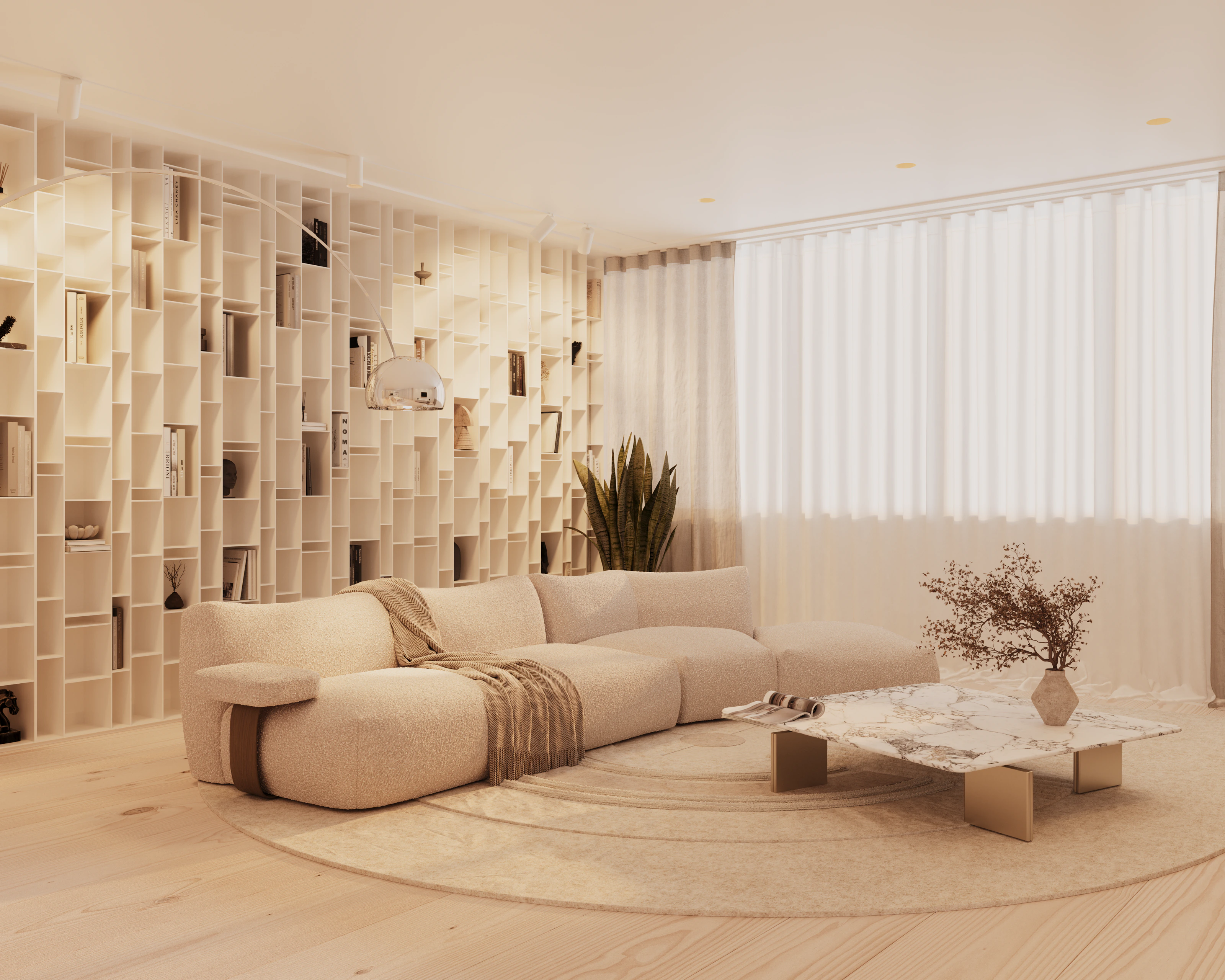 Parkstraat 14a, interieur-render